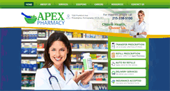 Desktop Screenshot of apexpharmacypa.com