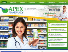Tablet Screenshot of apexpharmacypa.com